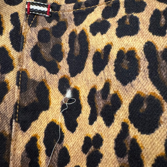 NWT Alice + Olivia Leopard Print Wide-Leg Wezzy Jeans size 30 - Picture 15 of 16